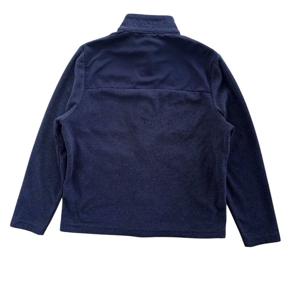 Ben Hogan Performance Men's S Navy Heather Blue Dura Fleece Full Zip Golf Jacket - Picture 3 of 16